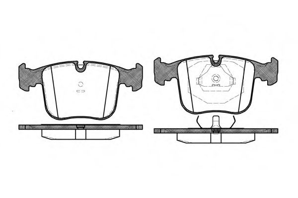 Imagine set placute frana,frana disc REMSA 0380.00