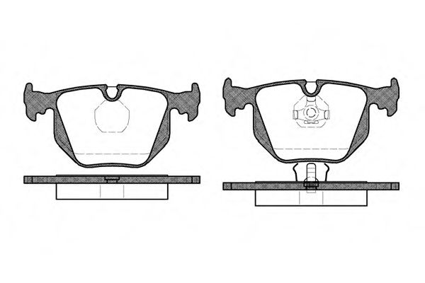 Imagine set placute frana,frana disc REMSA 0381.00