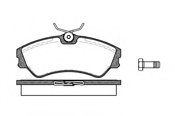 Imagine set placute frana,frana disc REMSA 0383.00