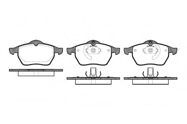 Imagine set placute frana,frana disc REMSA 0390.10