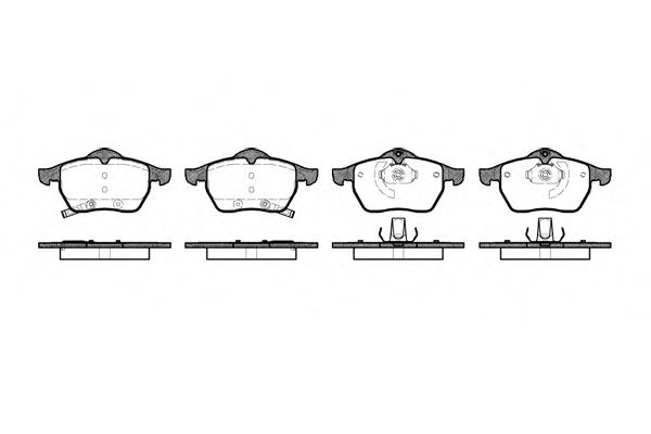 Imagine set placute frana,frana disc REMSA 0390.32