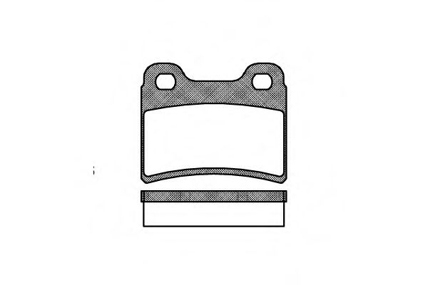 Imagine set placute frana,frana disc REMSA 0417.00