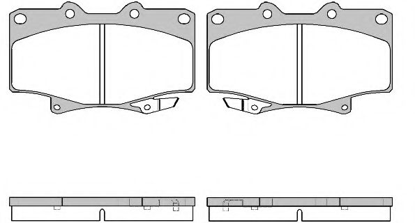 Imagine set placute frana,frana disc REMSA 0429.04