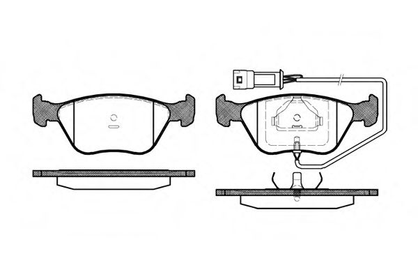 Imagine set placute frana,frana disc REMSA 0437.02