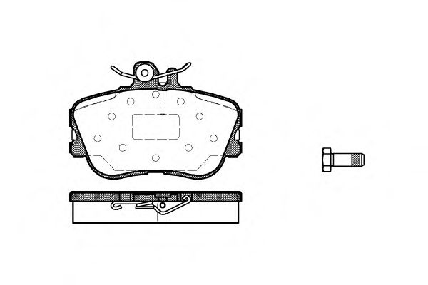 Imagine set placute frana,frana disc REMSA 0445.00