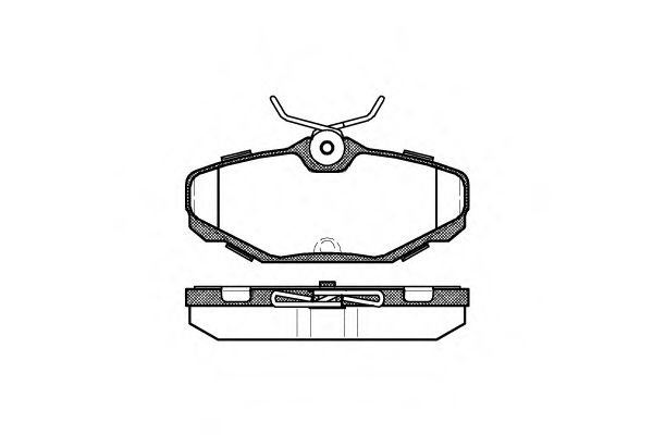 Imagine set placute frana,frana disc REMSA 0455.00