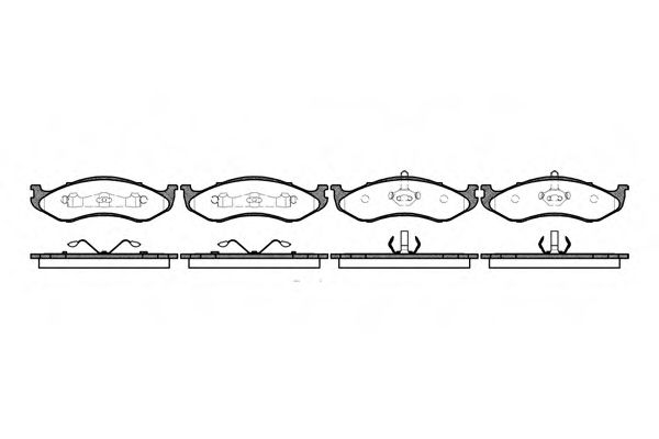 Imagine set placute frana,frana disc REMSA 0467.00