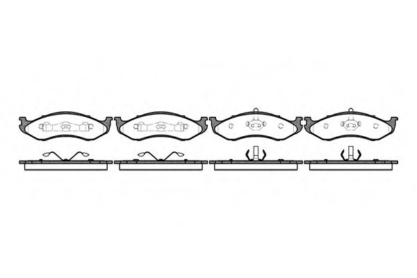 Imagine set placute frana,frana disc REMSA 0467.20