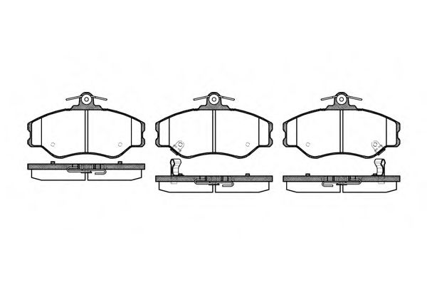 Imagine set placute frana,frana disc REMSA 0494.02