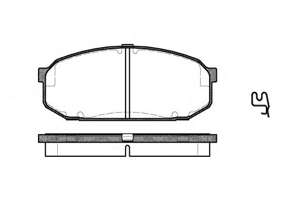 Imagine set placute frana,frana disc REMSA 0504.02