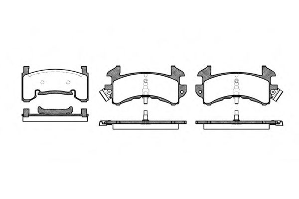 Imagine set placute frana,frana disc REMSA 0515.00