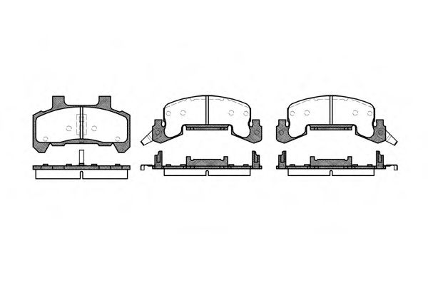 Imagine set placute frana,frana disc REMSA 0526.02