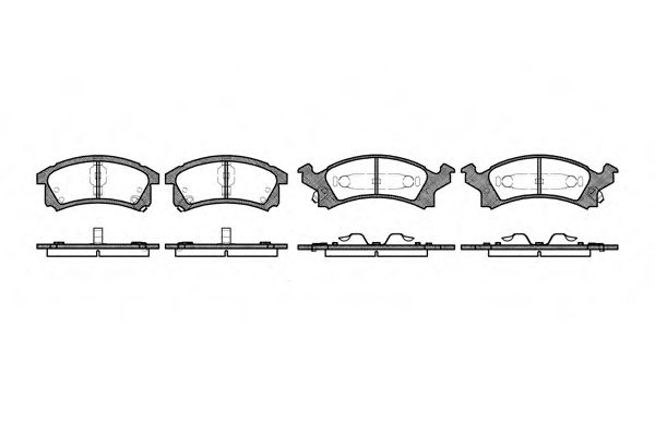 Imagine set placute frana,frana disc REMSA 0538.04