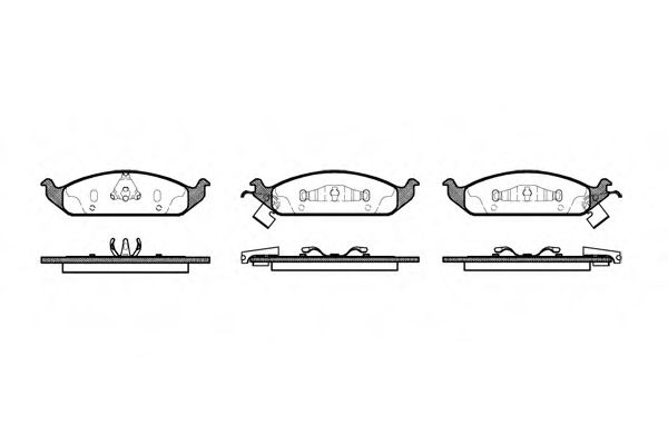 Imagine set placute frana,frana disc REMSA 0570.02