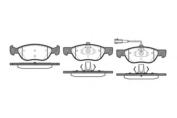 Imagine set placute frana,frana disc REMSA 0587.21