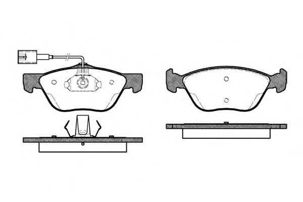 Imagine set placute frana,frana disc REMSA 0589.42