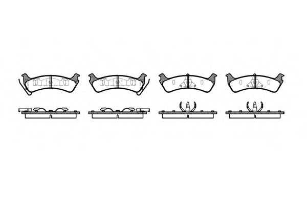 Imagine set placute frana,frana disc REMSA 0617.00