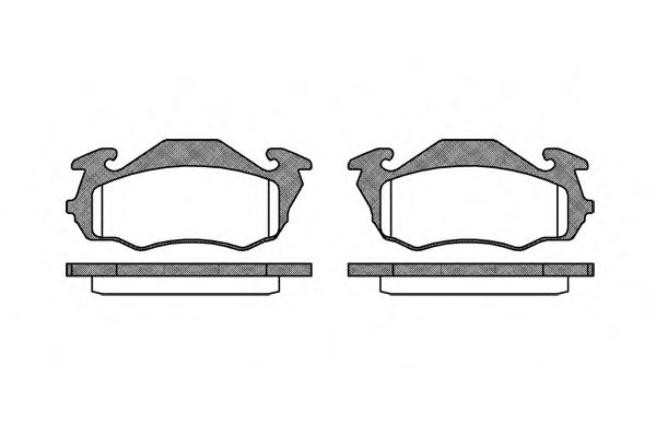 Imagine set placute frana,frana disc REMSA 0623.00