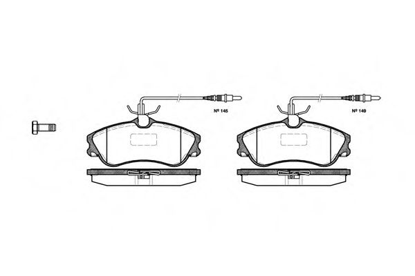 Imagine set placute frana,frana disc REMSA 0634.04