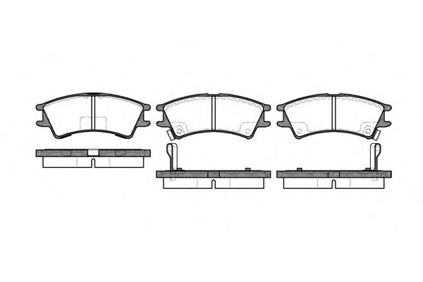 Imagine set placute frana,frana disc REMSA 0675.02