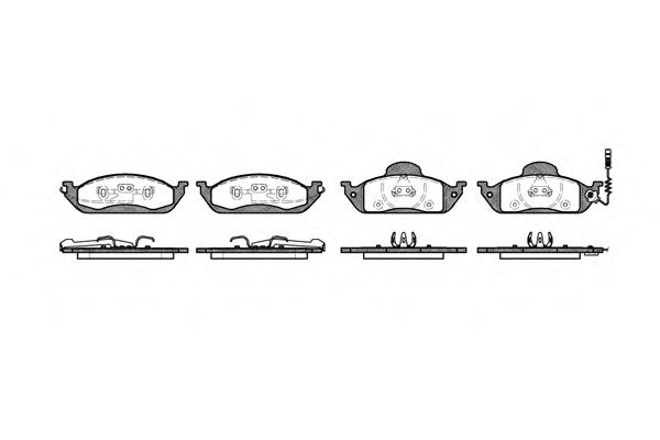 Imagine set placute frana,frana disc REMSA 0697.01