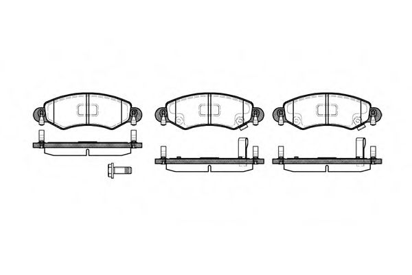 Imagine set placute frana,frana disc REMSA 0702.12