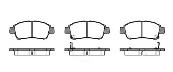 Imagine set placute frana,frana disc REMSA 0712.02