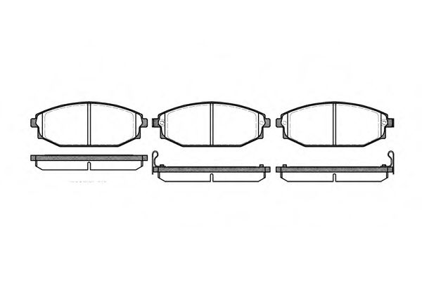 Imagine set placute frana,frana disc REMSA 0734.02