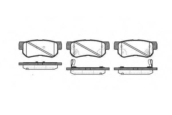 Imagine set placute frana,frana disc REMSA 0746.32