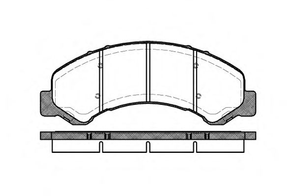 Imagine set placute frana,frana disc REMSA 0763.00