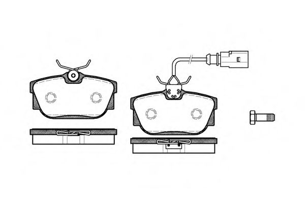 Imagine set placute frana,frana disc REMSA 0767.01