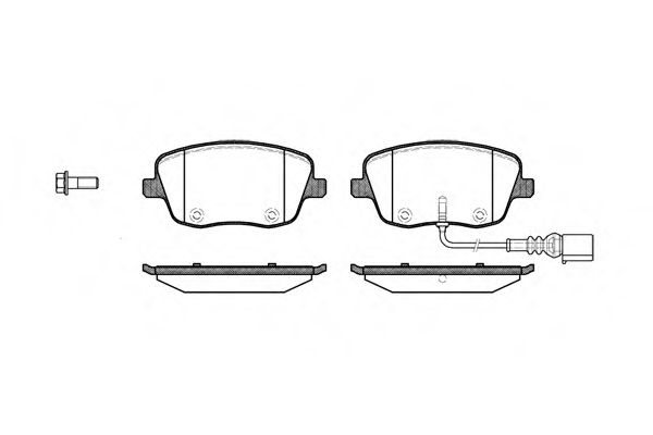 Imagine set placute frana,frana disc REMSA 0775.01