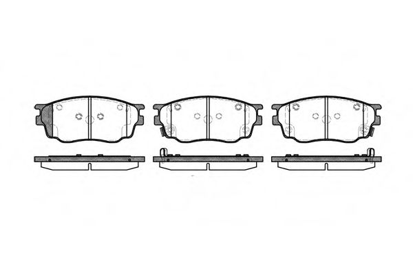 Imagine set placute frana,frana disc REMSA 0800.22