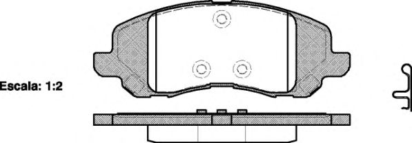 Imagine set placute frana,frana disc REMSA 0804.20