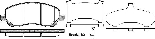 Imagine set placute frana,frana disc REMSA 0804.31