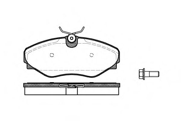 Imagine set placute frana,frana disc REMSA 0834.20