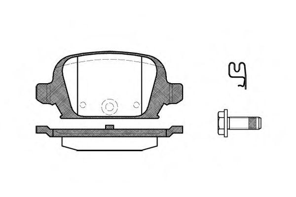 Imagine set placute frana,frana disc REMSA 0835.02