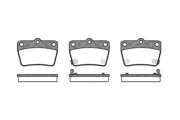 Imagine set placute frana,frana disc REMSA 0839.02