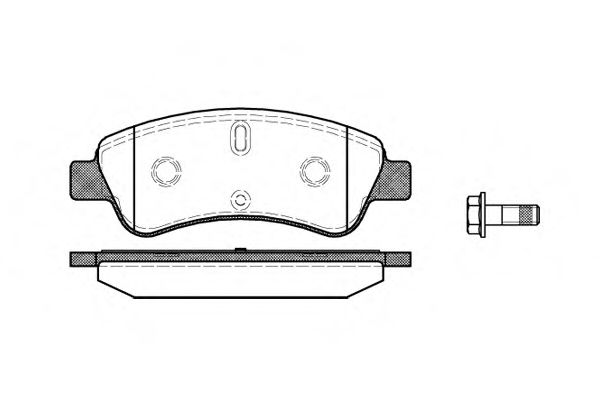 Imagine set placute frana,frana disc REMSA 0840.10