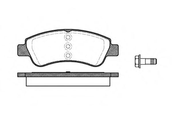 Imagine set placute frana,frana disc REMSA 0840.20