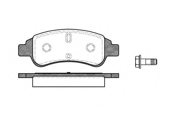 Imagine set placute frana,frana disc REMSA 0840.30