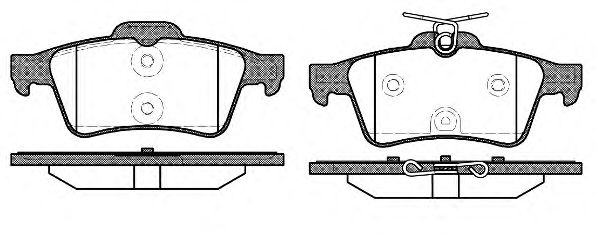 Imagine set placute frana,frana disc REMSA 0842.40