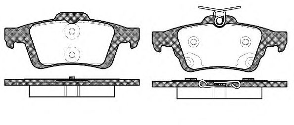 Imagine set placute frana,frana disc REMSA 0842.70