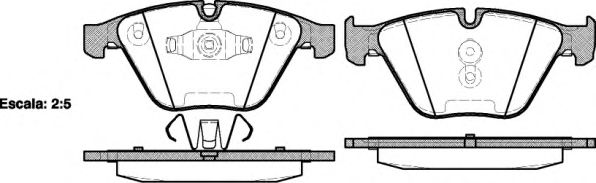 Imagine set placute frana,frana disc REMSA 0857.10