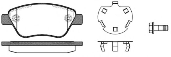 Imagine set placute frana,frana disc REMSA 0858.30