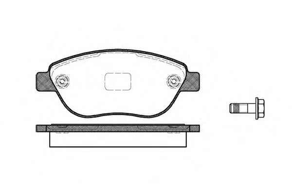 Imagine set placute frana,frana disc REMSA 0859.10