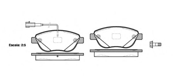 Imagine set placute frana,frana disc REMSA 0859.12