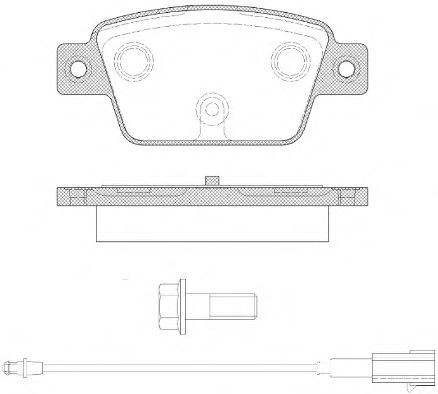 Imagine set placute frana,frana disc REMSA 0861.12