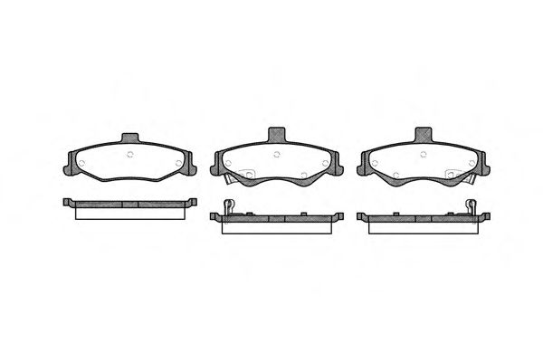 Imagine set placute frana,frana disc REMSA 0865.02