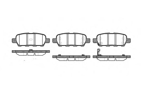 Imagine set placute frana,frana disc REMSA 0876.01